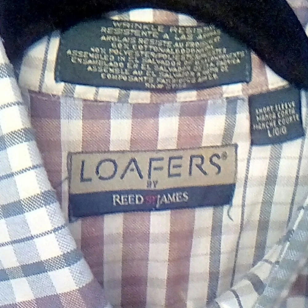 LOAFERS by Reed St. James Button Down Shirt LG - Picture 4 of 4